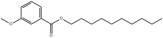 3-Methoxybenzoic acid decyl ester结构式