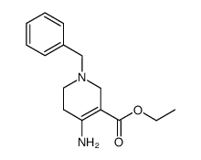 4-Amino-1-benzyl-1,2,5,6-tetrahydro-pyridine-3-carboxylic acid ethyl ester结构式