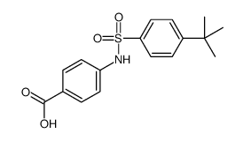 4-{[((4-叔丁基苯基)磺酰基]氨基}苯甲酸结构式
