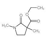 3-Pyrrolidinecarboxylicacid, 1,3-dimethyl-2-oxo-, ethyl ester structure