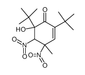 2,6-di-tert-butyl-6-hydroxy-4-methyl-4,5-dinitrocyclohex-2-en-1-one结构式