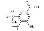3-amino-4-(methylamino)-5-sulfamoylbenzoic acid Structure