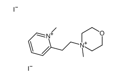 4-methyl-4-[2-(1-methylpyridin-1-ium-2-yl)ethyl]morpholin-4-ium,diiodide Structure