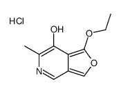 1-ethoxy-6-methylfuro[3,4-c]pyridin-7-ol,hydrochloride Structure