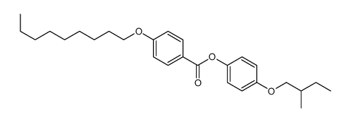 [4-(2-methylbutoxy)phenyl] 4-nonoxybenzoate结构式