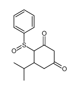 5-isopropyl-4-(phenylsulfinyl)cyclohexane-1,3-dione结构式