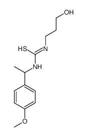 1-(3-hydroxypropyl)-3-[1-(4-methoxyphenyl)ethyl]thiourea结构式