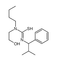 1-butyl-1-(2-hydroxyethyl)-3-(2-methyl-1-phenylpropyl)thiourea结构式