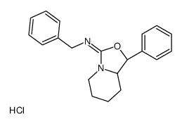 (1R,8aR)-N-benzyl-1-phenyl-1,5,6,7,8,8a-hexahydro-[1,3]oxazolo[3,4-a]pyridin-3-imine,hydrochloride结构式