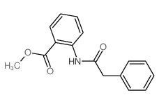 Benzoic acid,2-[(2-phenylacetyl)amino]-, methyl ester结构式