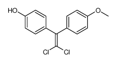 4-[2,2-dichloro-1-(4-methoxyphenyl)ethenyl]phenol结构式