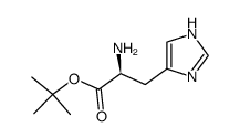 Tert-Butyl (2S)-2-Amino-3-(1H-Imidazol-4-Yl)Propanoate Structure