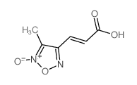 3-(2-Hydroxy-3-methyl-1,2.lambda.~5~,5-oxadiazol-4-yl)acrylic acid结构式
