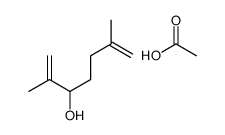 acetic acid,2,6-dimethylhepta-1,6-dien-3-ol结构式