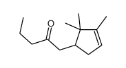 1-(2,2,3-trimethylcyclopent-3-en-1-yl)pentan-2-one结构式