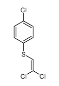 1-chloro-4-(2,2-dichloroethenylsulfanyl)benzene结构式
