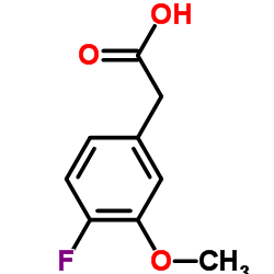 (4-Fluoro-3-methoxyphenyl)acetic acid Structure