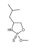 2-methoxy-4-(2-methylpropyl)-2-sulfanylidene-1,3,2λ5-oxazaphospholidine结构式