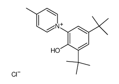 1-(3,5-di-tert-butyl-2-hydroxyphenyl)-4-methylpyridin-1-ium chloride结构式
