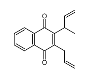 2-allyl-3-(but-3-en-2-yl)naphthalene-1,4-dione结构式