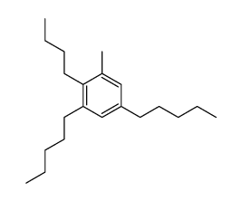 1-methyl-2-butyl-3,5-dipentylbenzene Structure