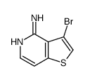 3-溴噻吩并[3,2-c]吡啶-4-胺结构式