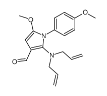 2-(diallylamino)-5-methoxy-1-(4-methoxyphenyl)-1H-3-pyrrolecarbaldehyde Structure
