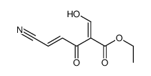 ethyl 5-cyano-2-(hydroxymethylidene)-3-oxopent-4-enoate结构式