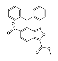 methyl 7-benzhydryl-6-nitrobenzo[c]isoxazole-3-carboxylate Structure