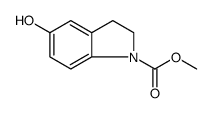 1H-Indole-1-carboxylic acid, 2,3-dihydro-5-hydroxy-, methyl ester Structure