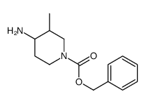 4-氨基-3-甲基-1-哌啶甲酸苄酯结构式