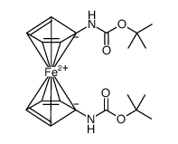 Ferrocene, 1,1'-bis[[(1,1-dimethylethoxy)carbonyl]amino] Structure