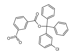 m-chlorotrityl m-nitrobenzoate Structure