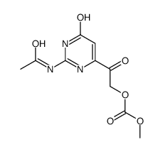 [2-(2-acetamido-4-oxo-1H-pyrimidin-6-yl)-2-oxoethyl] methyl carbonate结构式