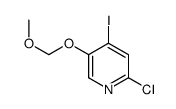 2-Chloro-4-iodo-5-(methoxymethoxy)pyridine Structure