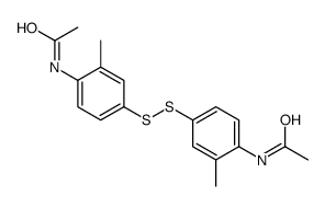N-[4-[(4-acetamido-3-methylphenyl)disulfanyl]-2-methylphenyl]acetamide Structure