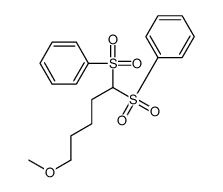 [1-(benzenesulfonyl)-5-methoxypentyl]sulfonylbenzene结构式