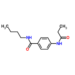N-Butyl-4-(propionylamino)benzamide Structure