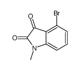 4-bromo-1-methylindoline-2,3-dione Structure