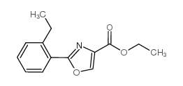 2-(2-乙基苯基)-噁唑-4-羧酸乙酯结构式