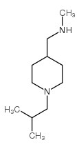 [(1-异丁基哌啶-4-基)甲基]甲胺结构式