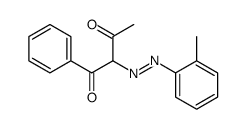 2-[(2-methylphenyl)diazenyl]-1-phenylbutane-1,3-dione Structure