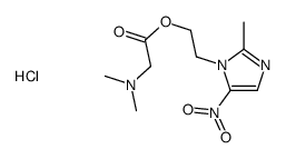 2-(2-methyl-5-nitroimidazol-1-yl)ethyl 2-(dimethylamino)acetate,hydrochloride Structure