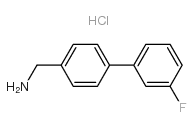 C-(3-氟-联苯-4-基)-甲胺盐酸盐结构式