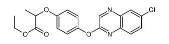 Ethyl 2-{4-[(6-chloro-2-quinoxalinyl)oxy]phenoxy}propanoate结构式