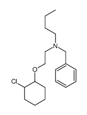 N-benzyl-N-[2-(2-chlorocyclohexyl)oxyethyl]butan-1-amine结构式