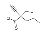 2-Cyano-2-ethyl-2-propyl-acetic acid chloride结构式