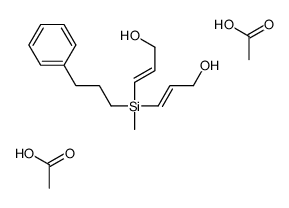 acetic acid,3-[3-hydroxyprop-1-enyl-methyl-(3-phenylpropyl)silyl]prop-2-en-1-ol结构式