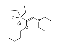 (1-butoxy-2-diethylphosphanylethenyl)-dichloro-diethyl-λ5-phosphane Structure