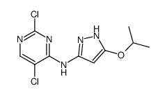 2,5-Dichloro-N-(5-isopropoxy-1H-pyrazol-3-yl)pyrimidin-4-amine Structure